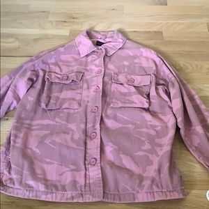 Topshop camo jacket